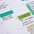 Benutzerdefinierte abnehmbare gestanzte Notebook Kalender benutzerdefinierte Papier Planner Aufkleber Buch